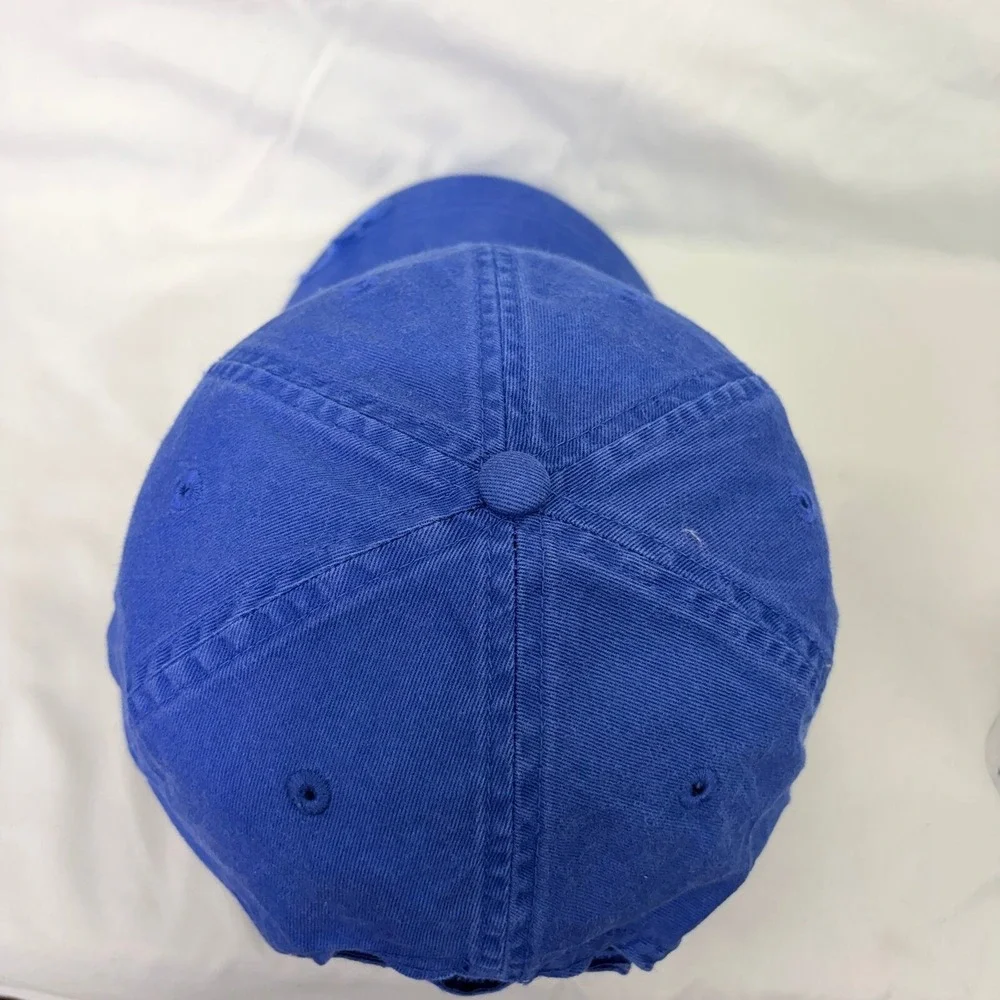 Disney Parks Monsters University Hat Unisex Adult OSFM Blue Distressed MU Cap